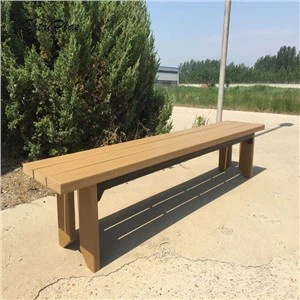 Bancs de patio en bois de plastique recyclé