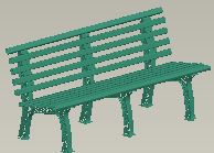 Bancs de court de tennis en plastique
